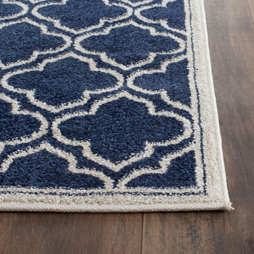AMHERST, NAVY / IVORY, 2'-3" X 13', Area Rug. Picture 1