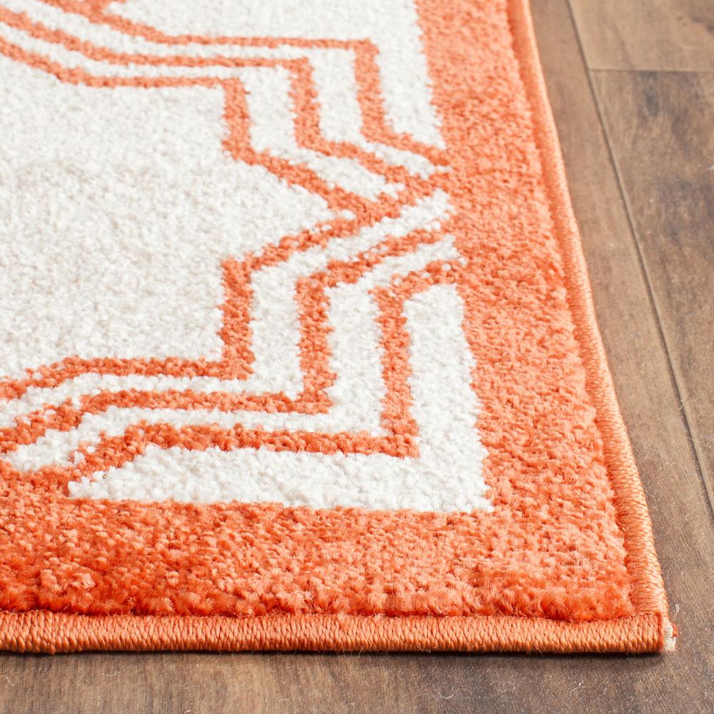 AMHERST, IVORY / ORANGE, 6' X 9', Area Rug, AMT413F-6. Picture 1
