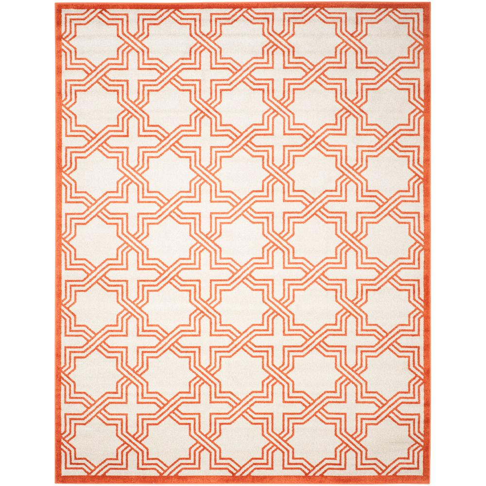 AMHERST, IVORY / ORANGE, 9' X 12', Area Rug, AMT413F-9. Picture 1