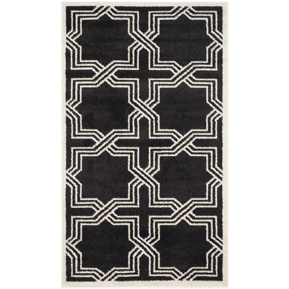 AMHERST, ANTHRACITE / IVORY, 3' X 5', Area Rug, AMT413G-3. Picture 1