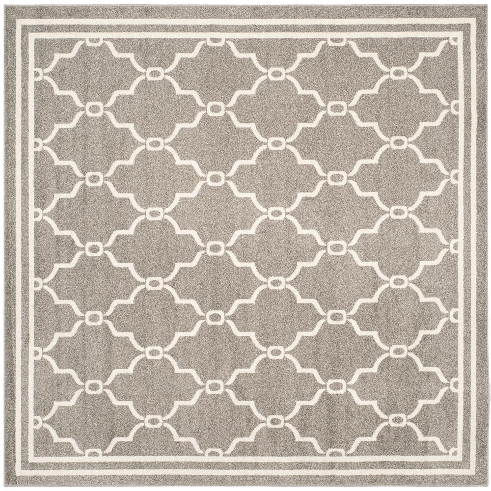 AMHERST, DARK GREY / BEIGE, 7' X 7' Square, Area Rug, AMT414R-7SQ. Picture 1