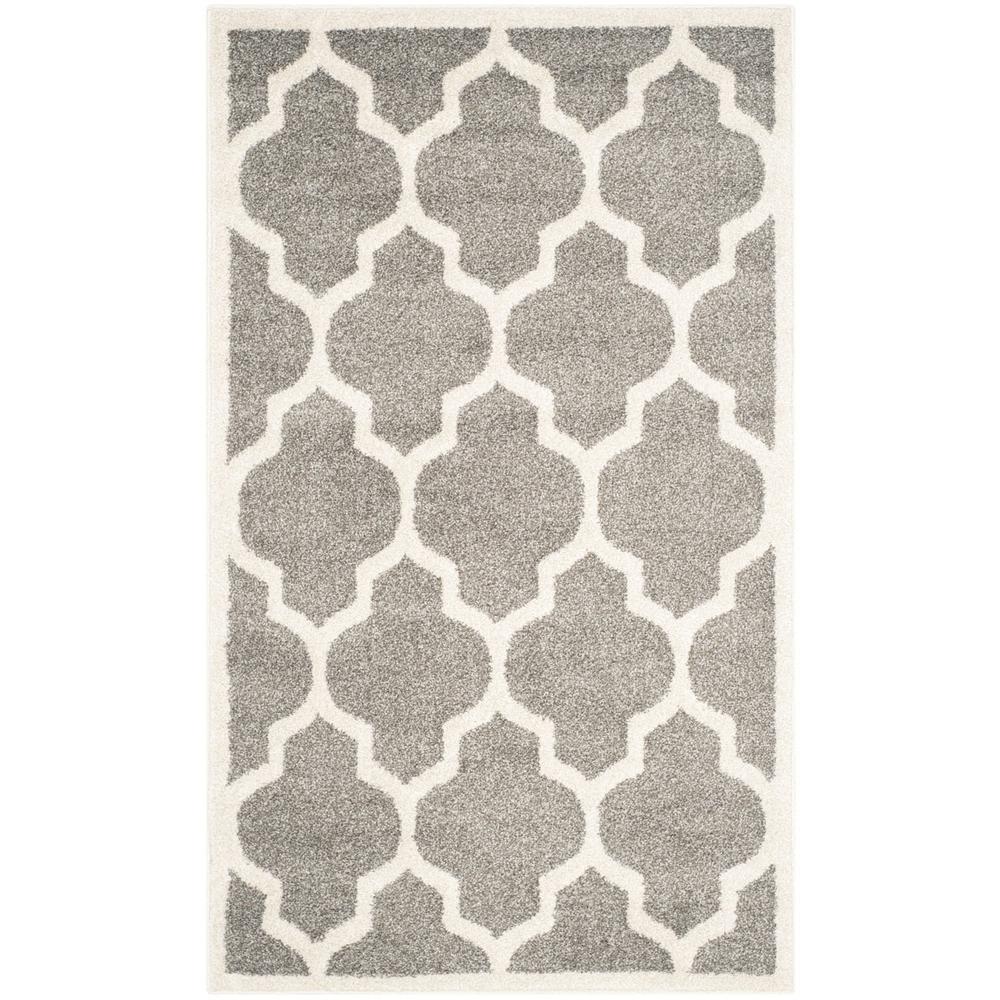 AMHERST, DARK GREY / BEIGE, 3' X 5', Area Rug, AMT420R-3. Picture 1