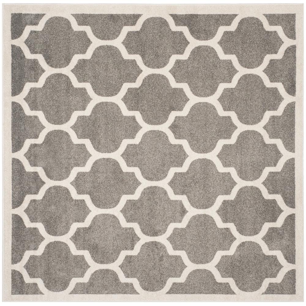 AMHERST, DARK GREY / BEIGE, 7' X 7' Square, Area Rug, AMT420R-7SQ. Picture 1