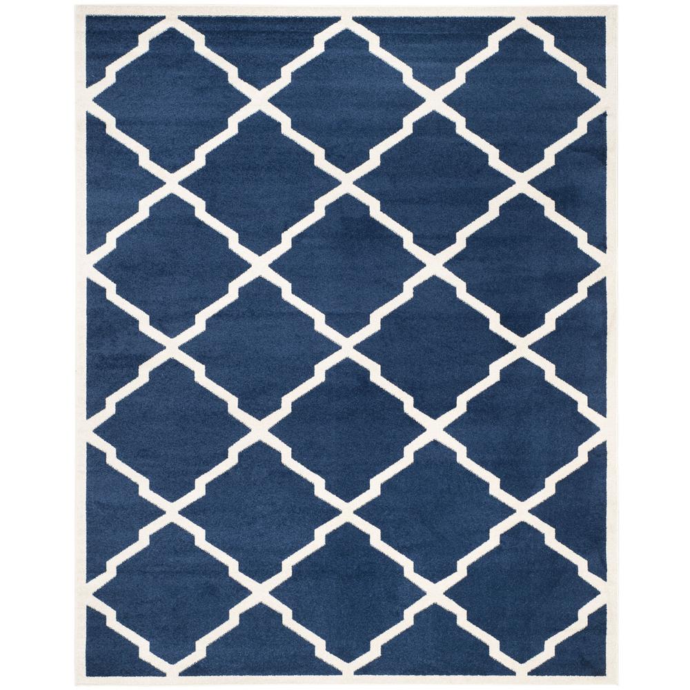 AMHERST, NAVY / BEIGE, 8' X 10', Area Rug, AMT421P-8. Picture 1