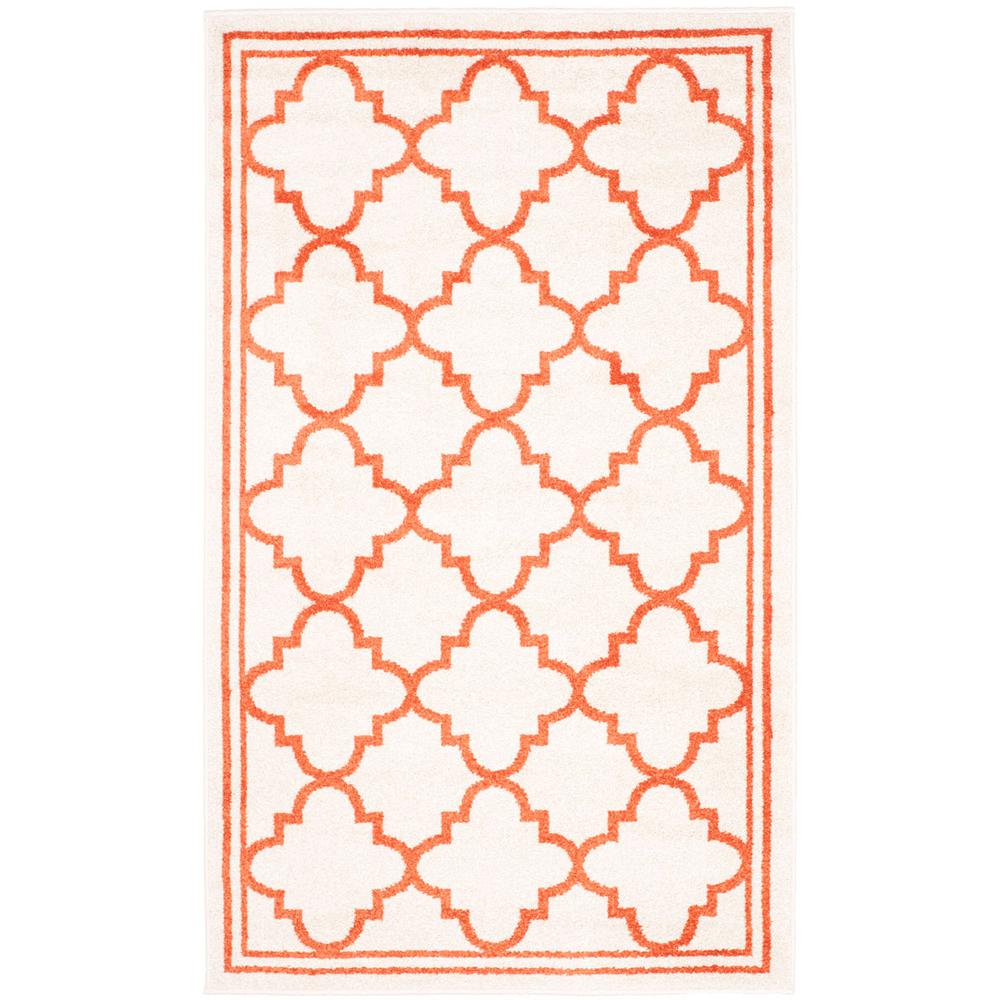 AMHERST, BEIGE / ORANGE, 3' X 5', Area Rug, AMT422F-3. Picture 1