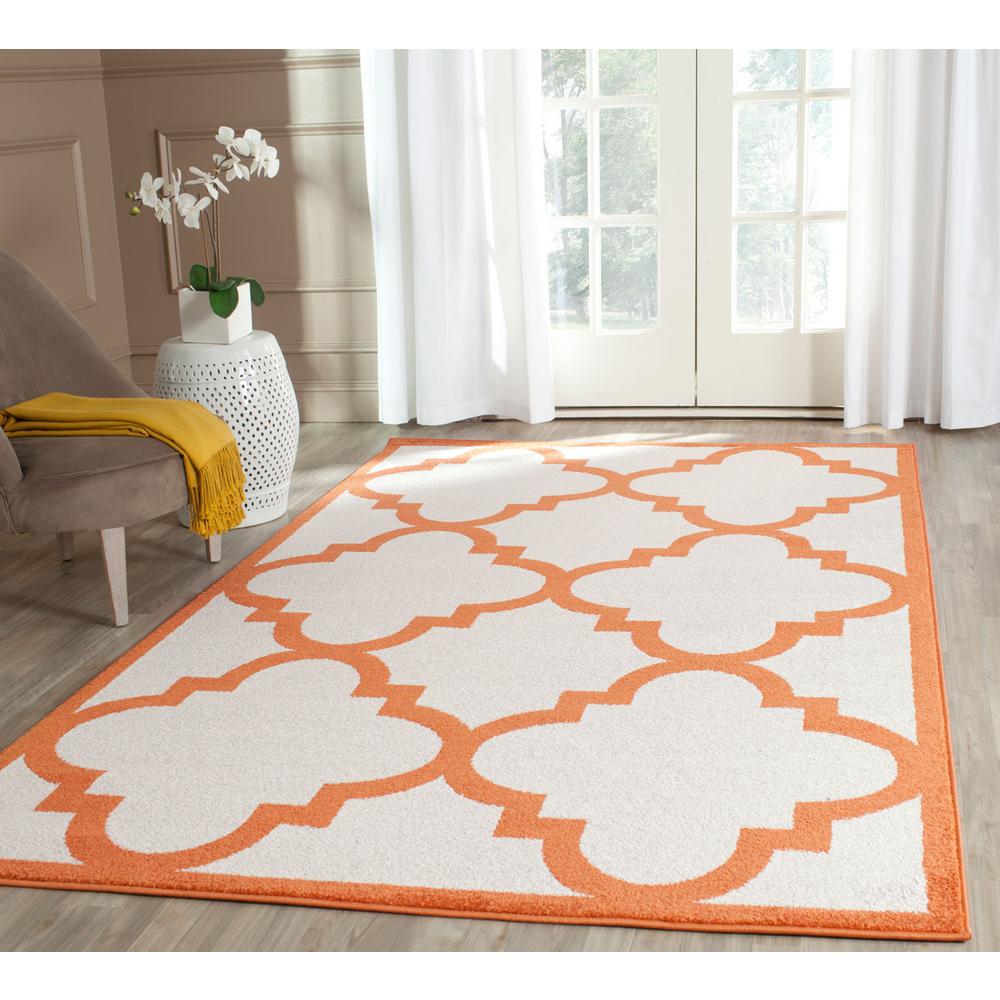 AMHERST, BEIGE / ORANGE, 6' X 9', Area Rug, AMT423F-6. Picture 1
