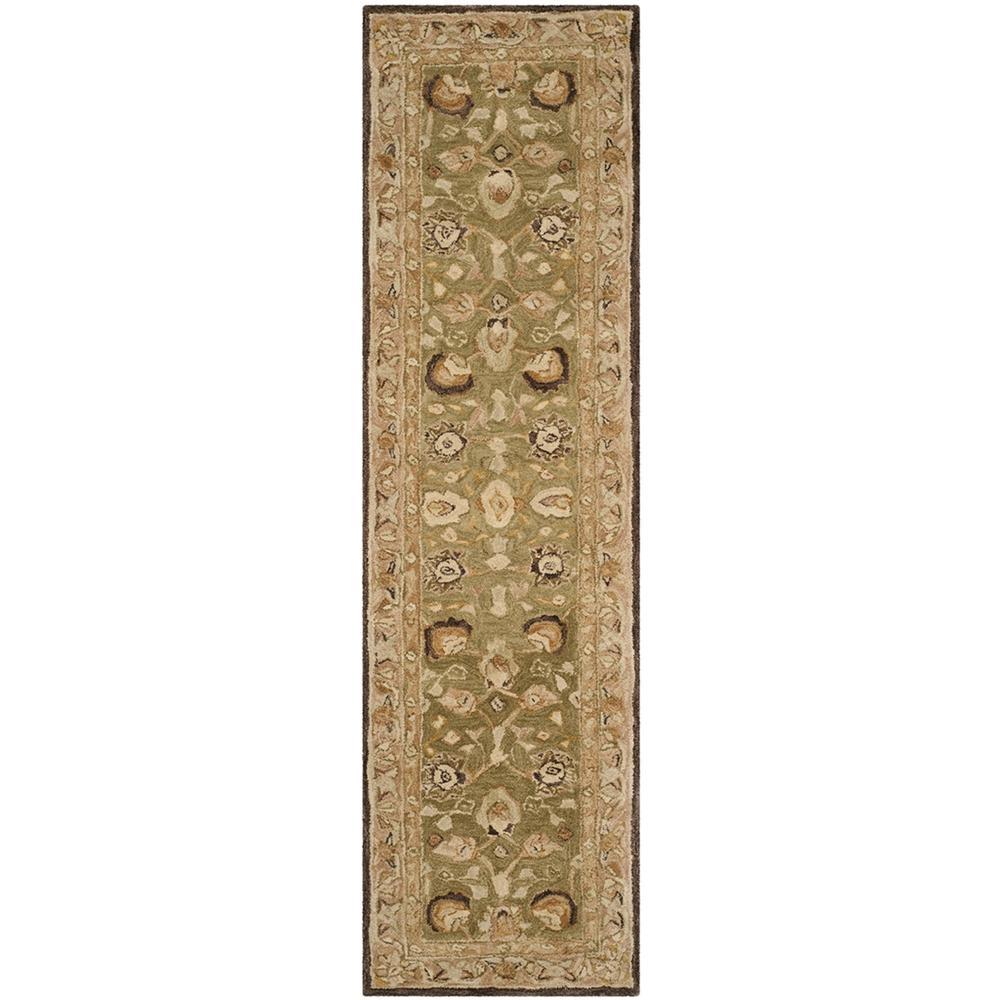 ANATOLIA, SAGE / BEIGE, 2'-3" X 12', Area Rug. Picture 1