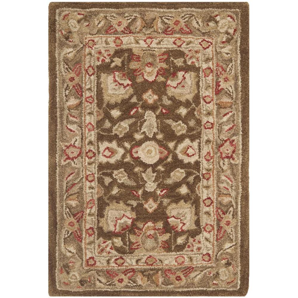 ANATOLIA, BROWN / GREEN, 2'-3" X 10', Area Rug. Picture 1