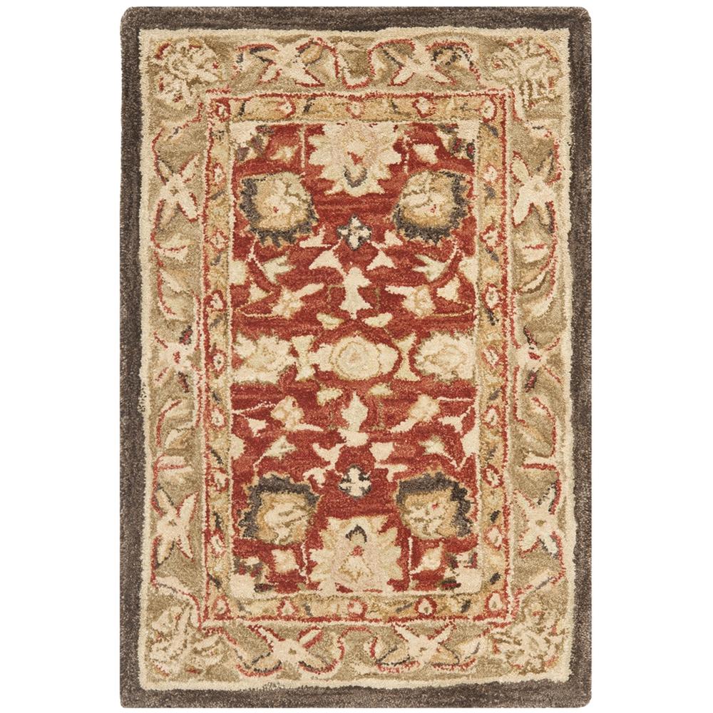 ANATOLIA, RUST / GREEN, 2'-3" X 10', Area Rug. Picture 1