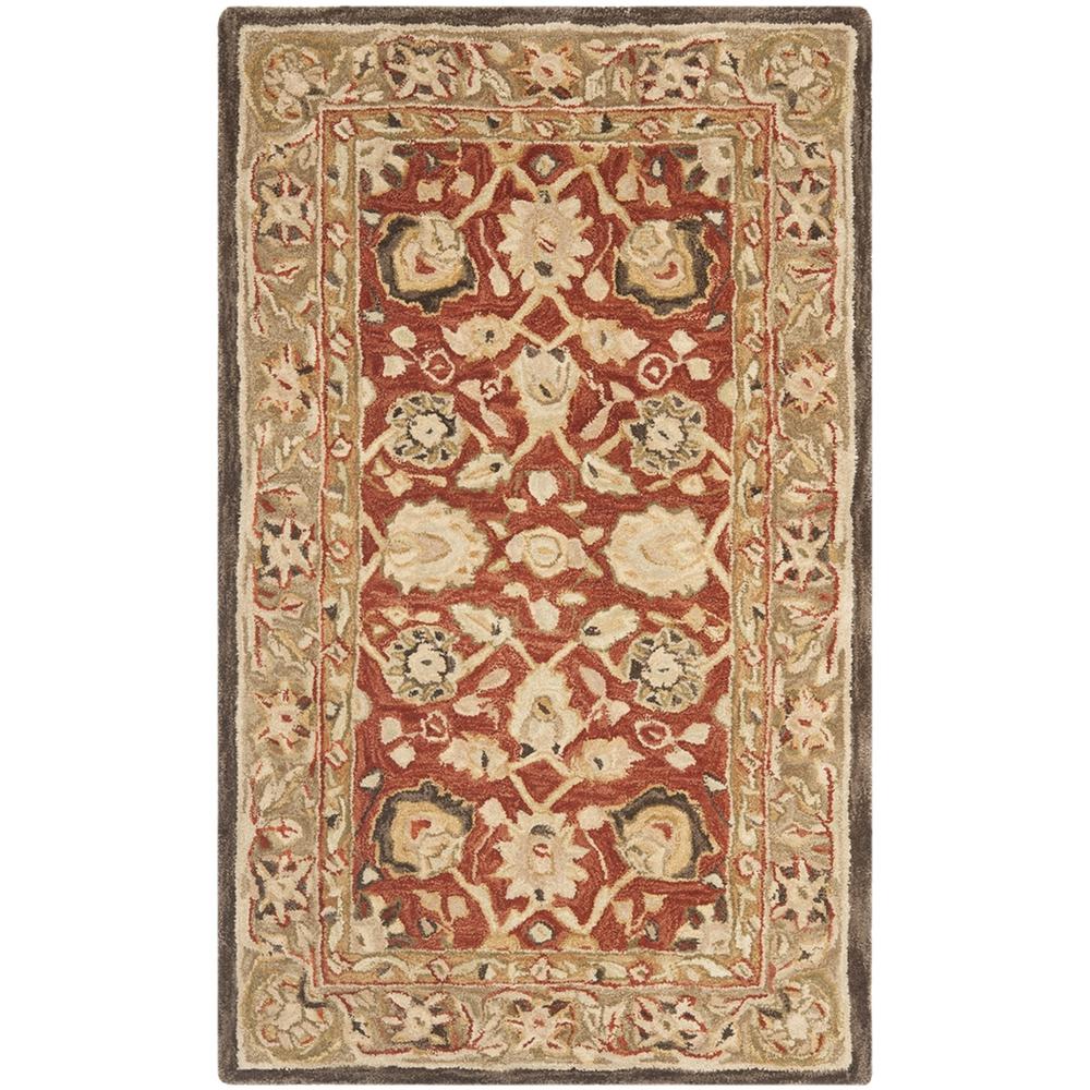 ANATOLIA, RUST / GREEN, 4' X 6', Area Rug. Picture 1