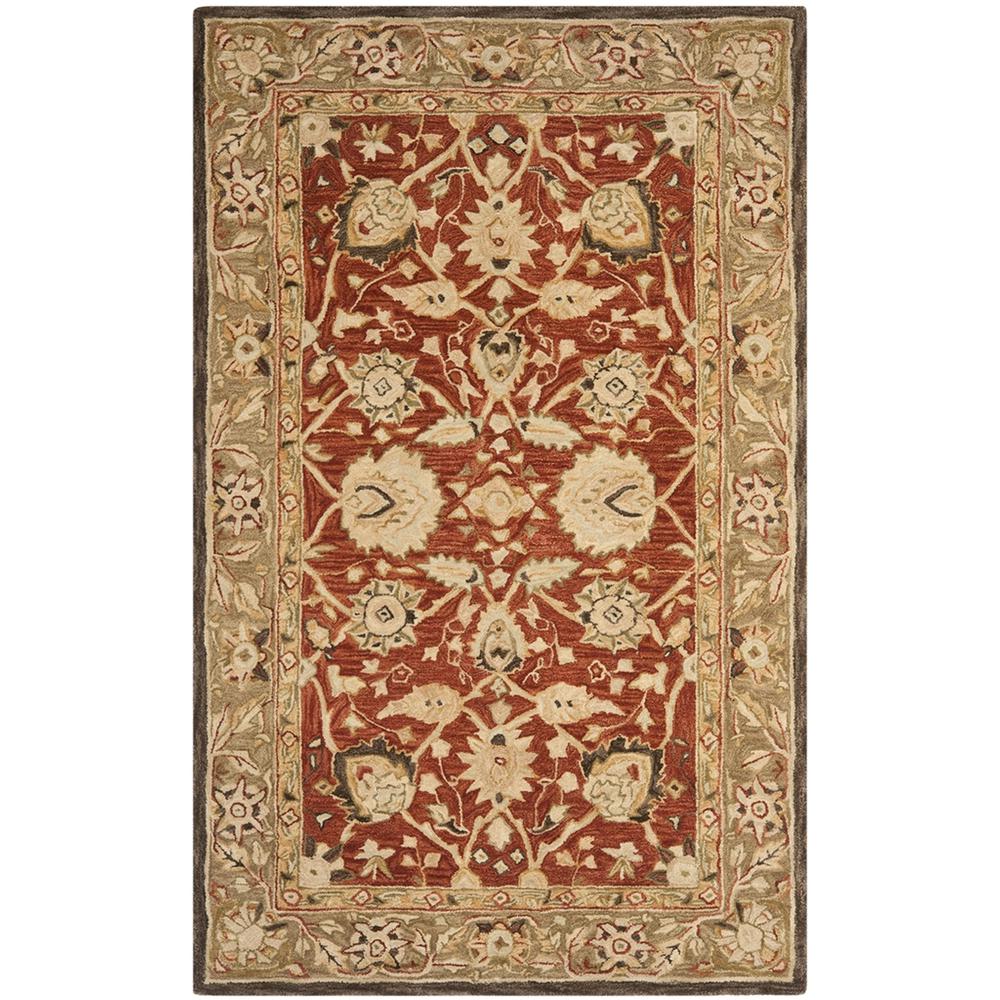 ANATOLIA, RUST / GREEN, 6' X 9', Area Rug. Picture 1