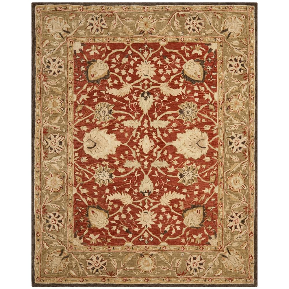 ANATOLIA, RUST / GREEN, 8' X 10', Area Rug. Picture 1