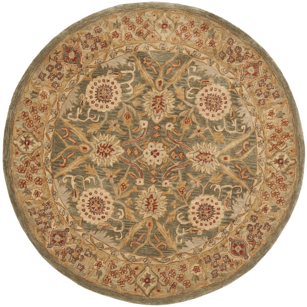 ANATOLIA, BROWN / IVORY, 4' X 4' Round, Area Rug. Picture 1
