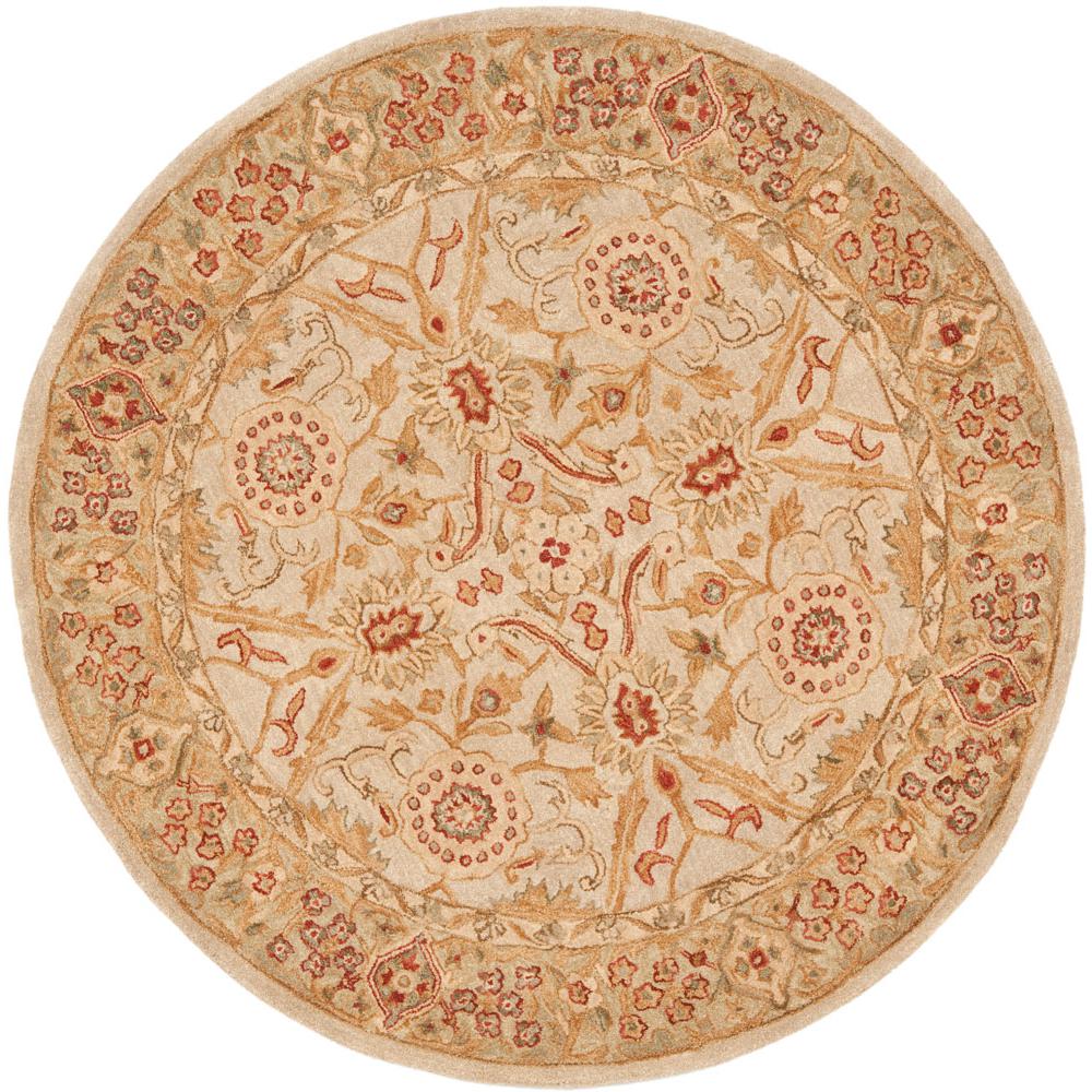 ANATOLIA, GREY BEIGE / SAGE, 8' X 8' Round, Area Rug. Picture 1
