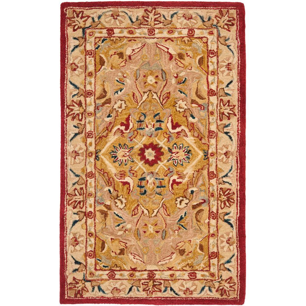 ANATOLIA, GOLD / IVORY, 4' X 6', Area Rug. Picture 1