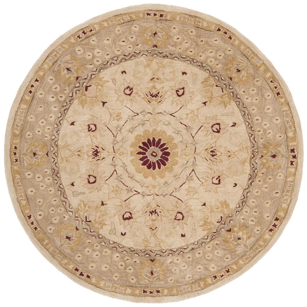 ANATOLIA, SAND / WALNUT, 6' X 6' Round, Area Rug. Picture 1