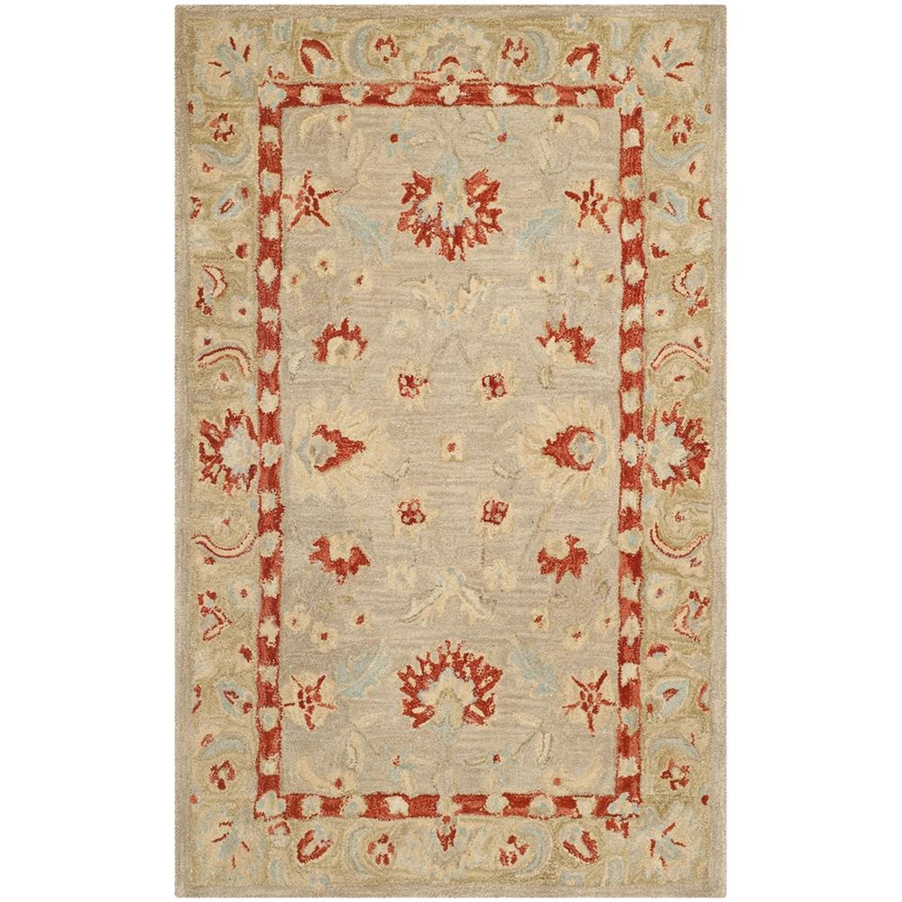 ANATOLIA, IVORY / GREEN, 4' X 6', Area Rug. Picture 1