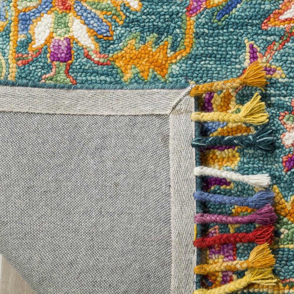 ASPEN, TURQUOISE / PURPLE, 3' X 5', Area Rug. Picture 1