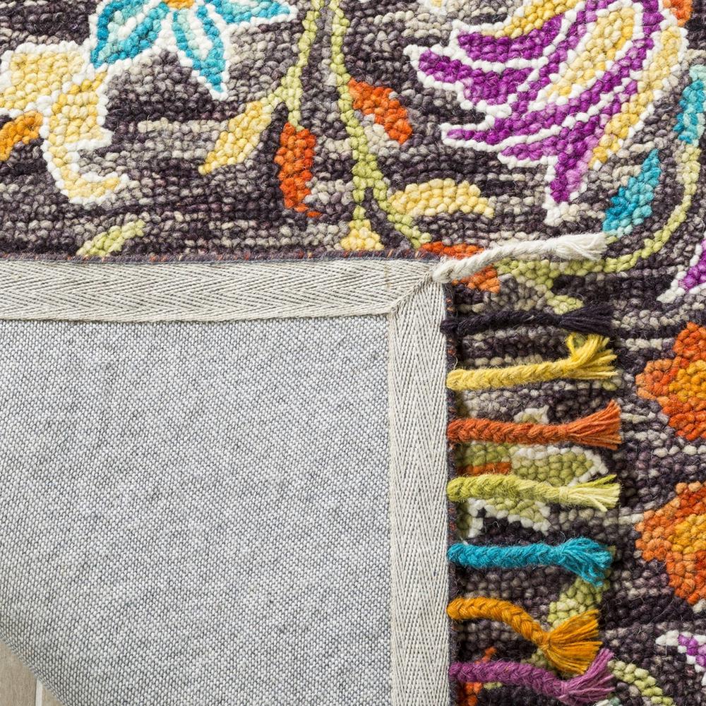 ASPEN, BLACK / PURPLE, 3' X 5', Area Rug. Picture 1