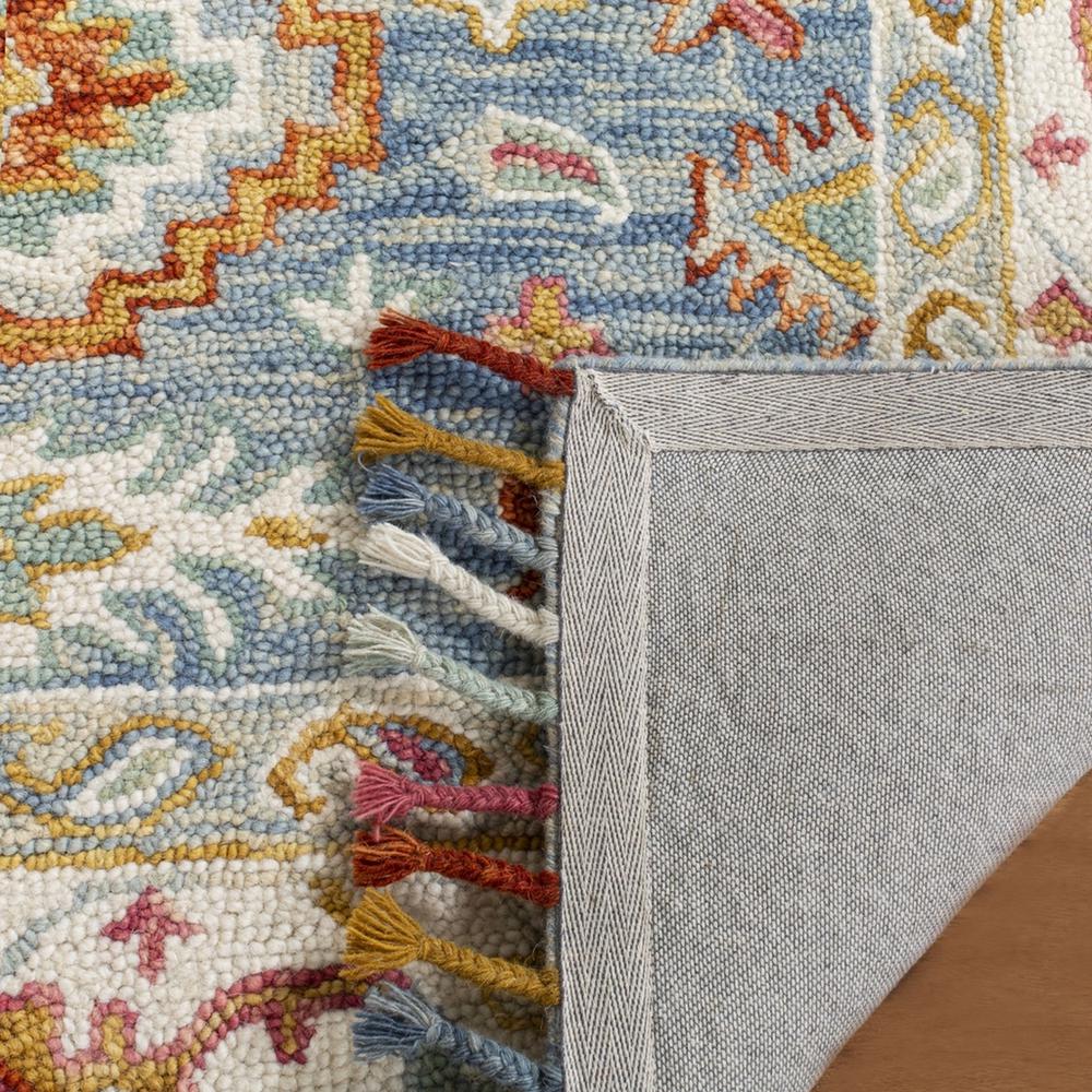 ASPEN, BLUE / IVORY, 3' X 5', Area Rug. Picture 1