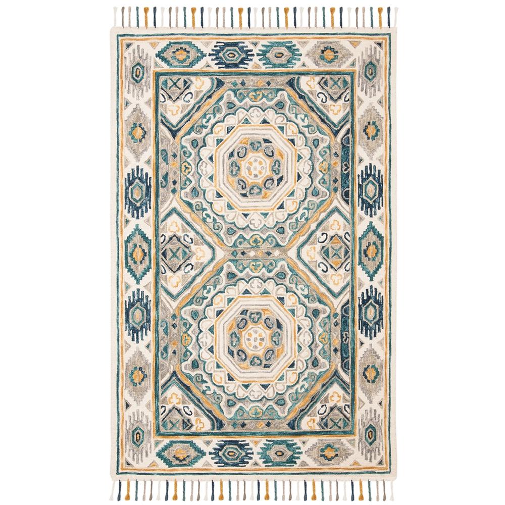 ASPEN, IVORY / CHARCOAL, 5' X 8', Area Rug. Picture 1