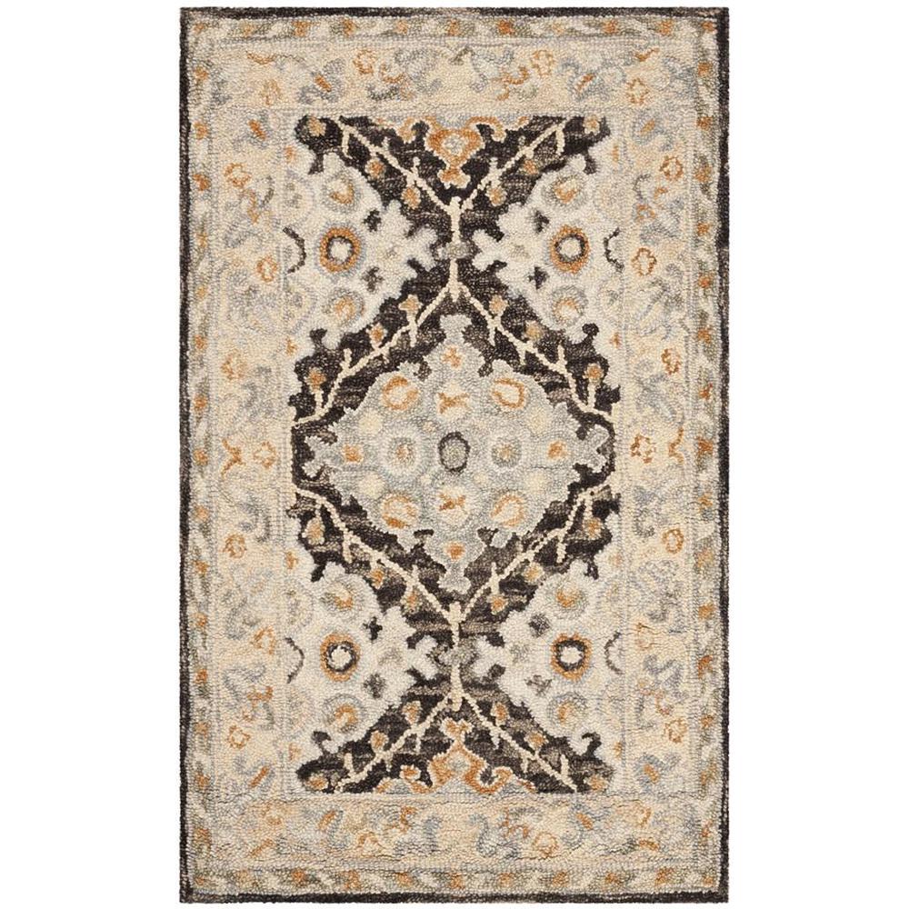 ASPEN, BEIGE / BROWN, 4' X 6', Area Rug. Picture 1
