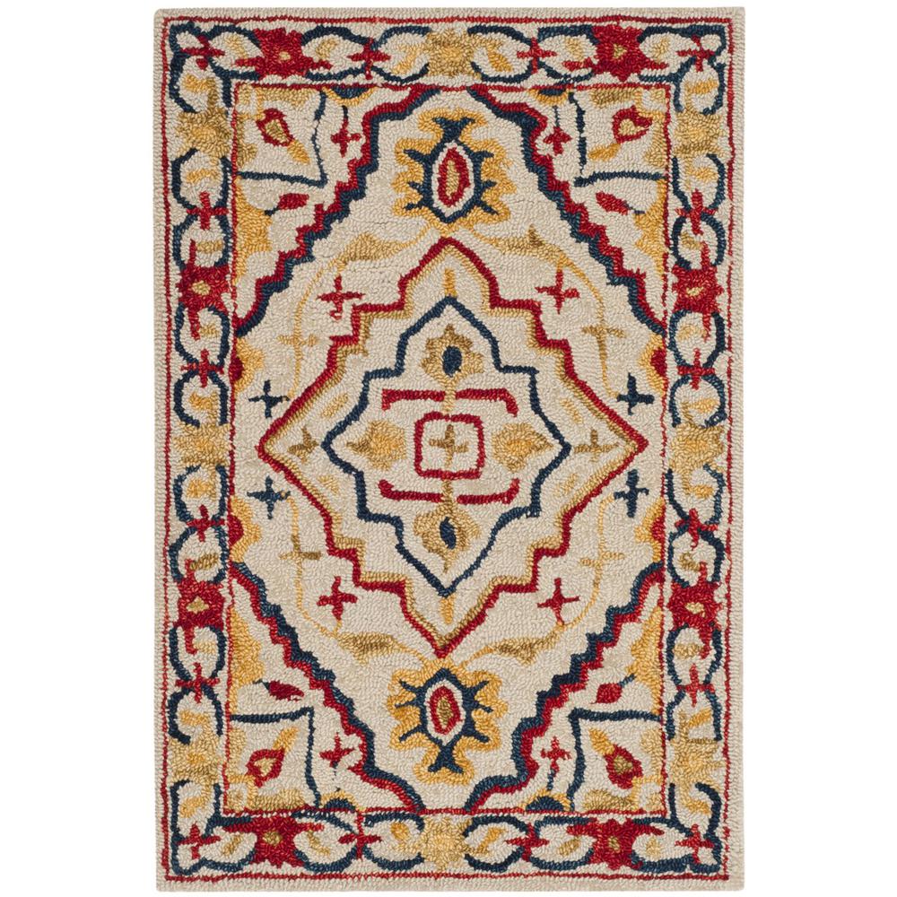 ASPEN, IVORY / MULTI, 3' X 5', Area Rug, APN705A-3. Picture 1