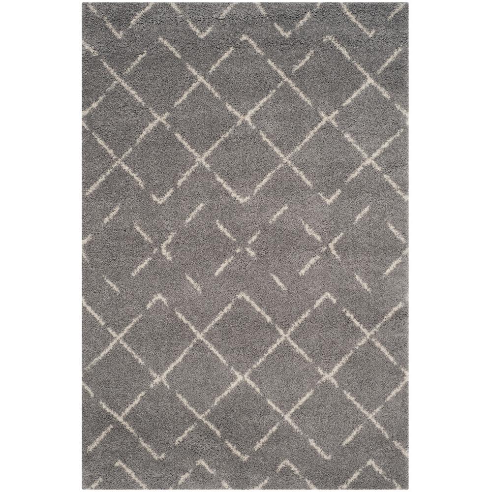 ARIZONA SHAG, GREY / IVORY, 11' X 15', Area Rug. Picture 1
