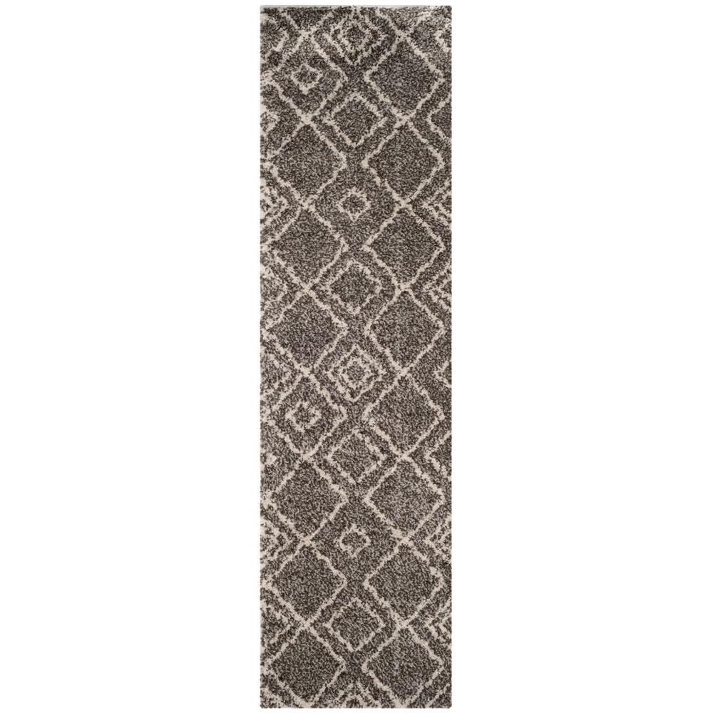ARIZONA SHAG, BROWN / IVORY, 2'-3" X 6', Area Rug, ASG744B-26. Picture 1
