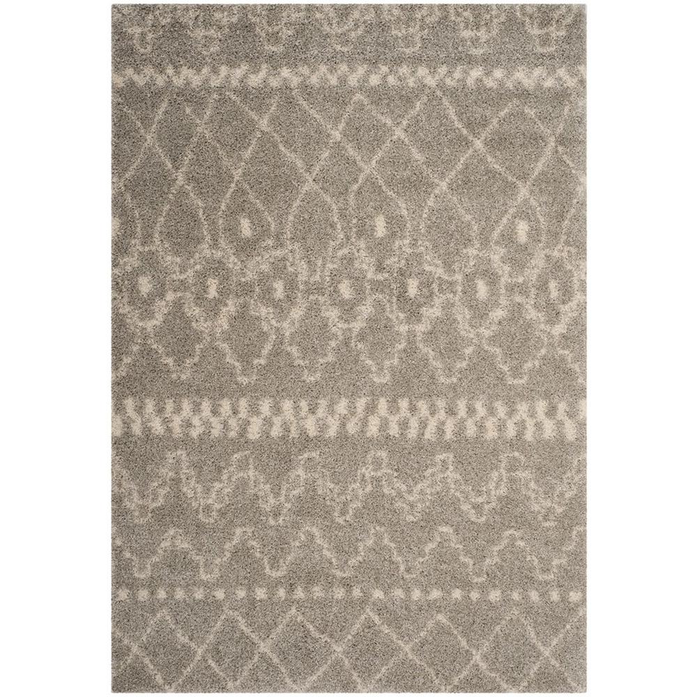 ARIZONA SHAG, GREY / IVORY, 5'-1" X 7'-6", Area Rug, ASG750D-5. Picture 1