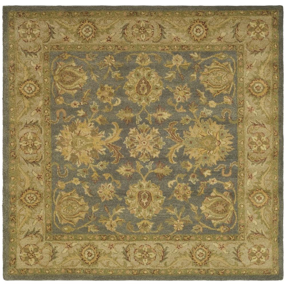 ANTIQUITY, BLUE / BEIGE, 8' X 8' Square, Area Rug. Picture 1