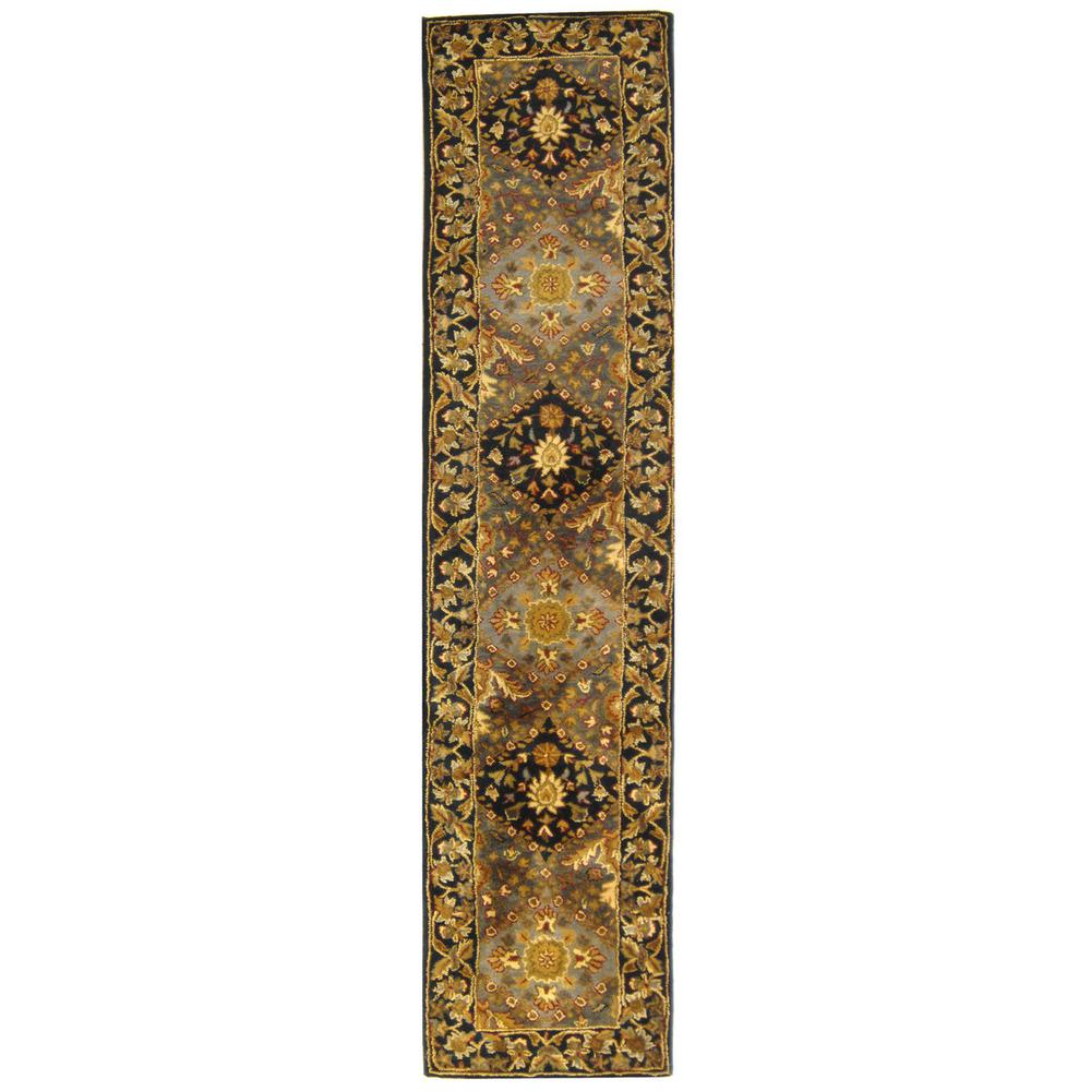 ANTIQUITY, BLUE, 2'-3" X 12', Area Rug, AT57A-212. Picture 1