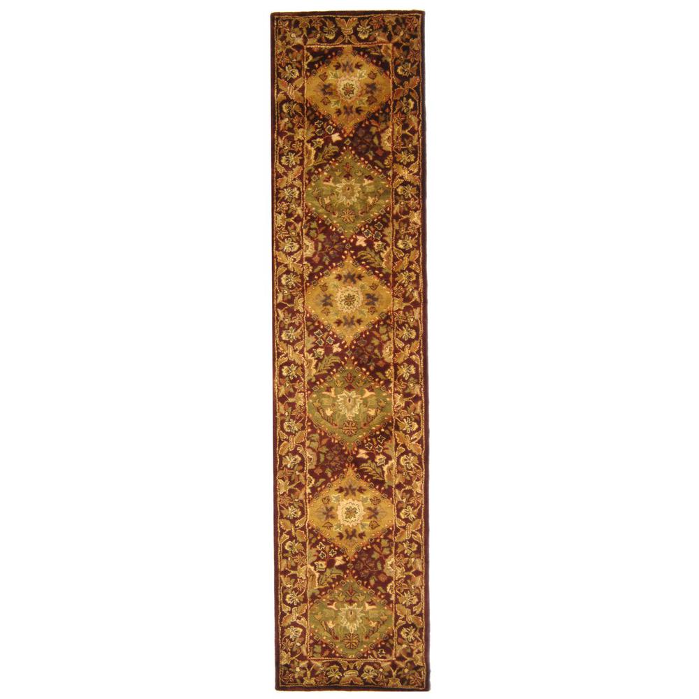 ANTIQUITY, WINE, 2'-3" X 12', Area Rug. Picture 1