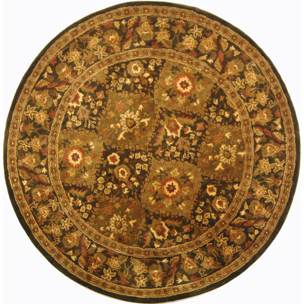 ANTIQUITY, OLIVE, 6' X 6' Round, Area Rug. Picture 1