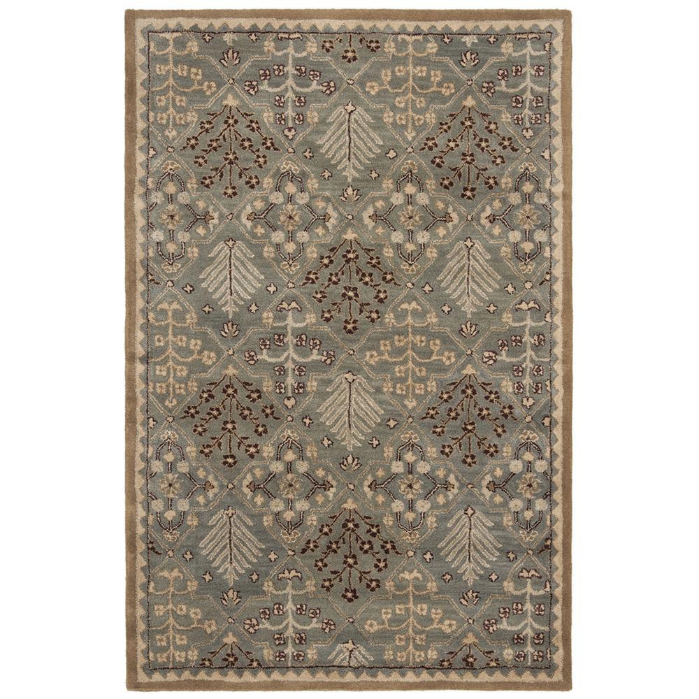 ANTIQUITY, LIGHT BLUE / GOLD, 6' X 9', Area Rug. Picture 1