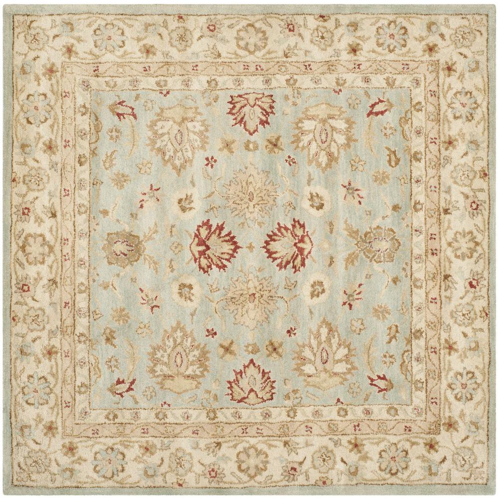 ANTIQUITY, GREY BLUE / BEIGE, 4' X 4' Square, Area Rug. Picture 1