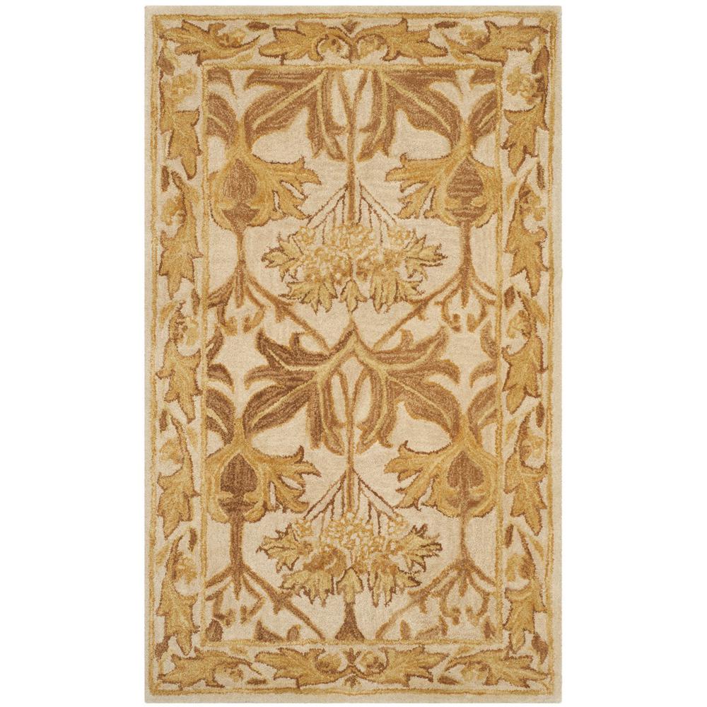 ANTIQUITY, BEIGE / GOLD, 4' X 6', Area Rug. Picture 1