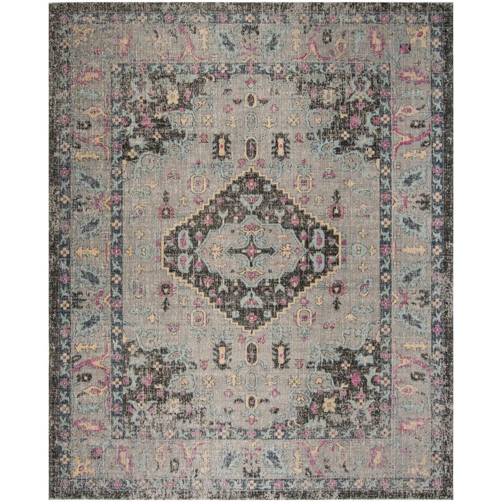 ARTISAN, LIGHT GREY / BLACK, 9' X 12', Area Rug, ATN512S-9. Picture 1