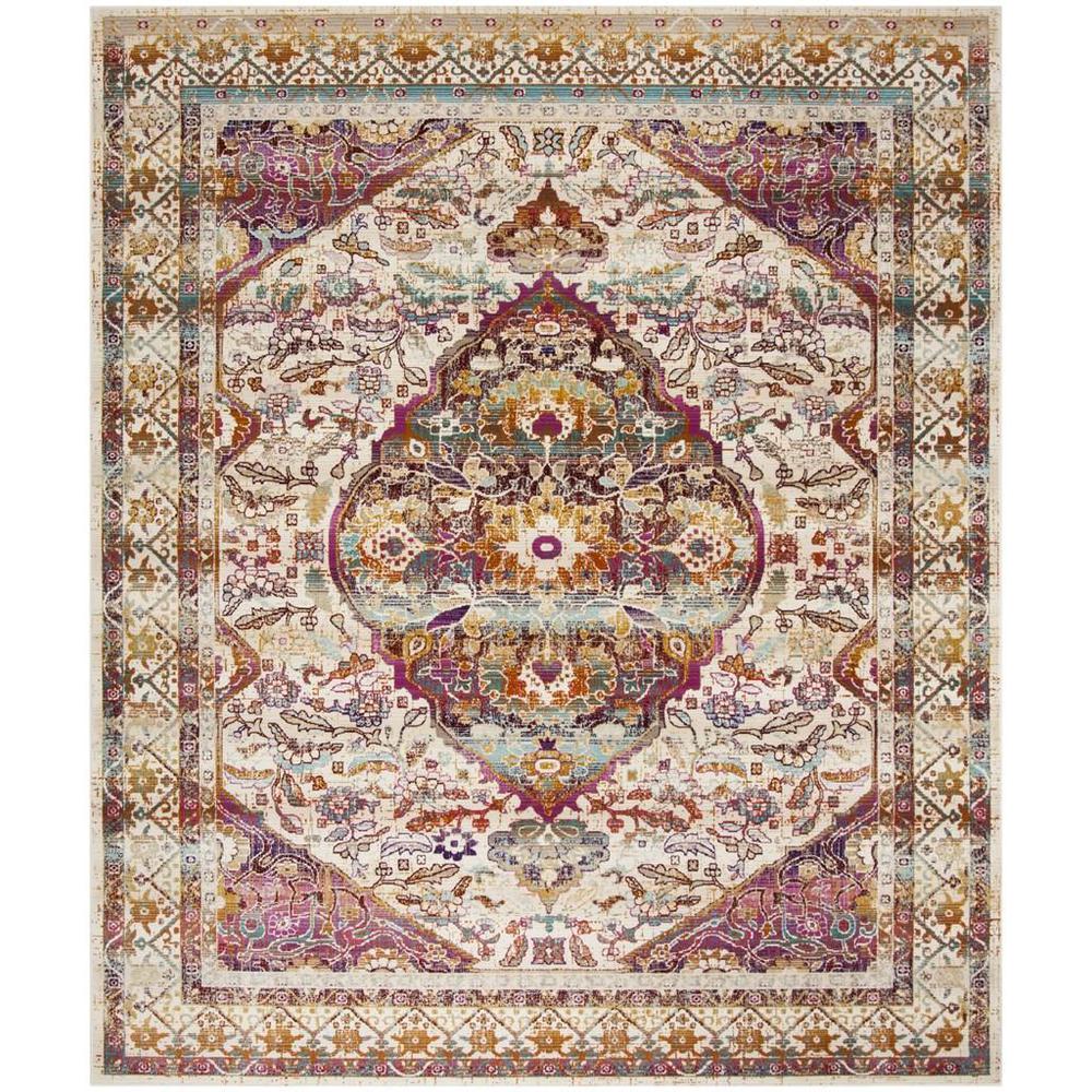 BALDWIN, IVORY / FUCHSIA, 9' X 12', Area Rug. Picture 1