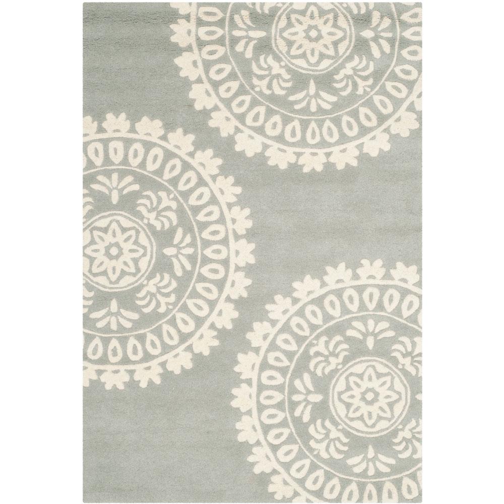 BELLA, GREY / IVORY, 3' X 5', Area Rug, BEL121A-3. Picture 1