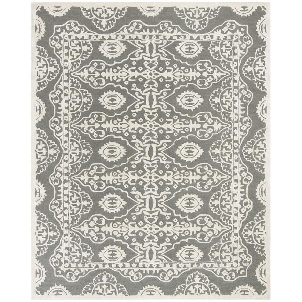 BELLA, DARK GREY / IVORY, 8' X 10', Area Rug, BEL134C-8. Picture 1