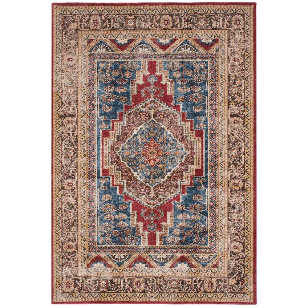 BIJAR, ROYAL / BROWN, 5'-3" X 7'-6", Area Rug. Picture 1
