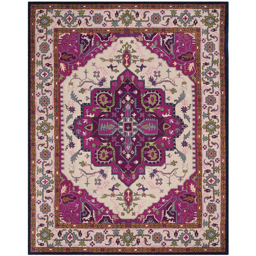 Bellagio, IVORY / PINK, 8' X 10', Area Rug, BLG541A-8. Picture 1