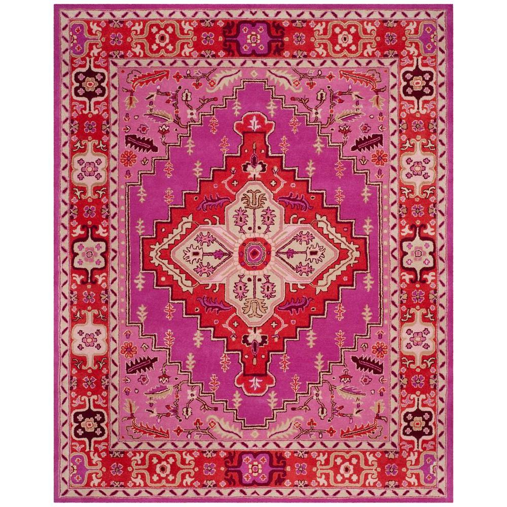 Bellagio, RED / PINK, 9' X 12', Area Rug. Picture 1