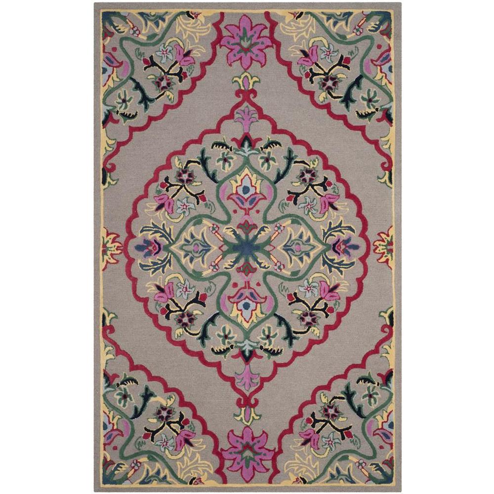 Bellagio, DARK GREY / MULTI, 6' X 9', Area Rug, BLG605D-6. Picture 1
