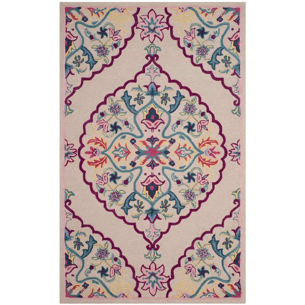 Bellagio, LIGHT PINK / MULTI, 6' X 9', Area Rug. Picture 1