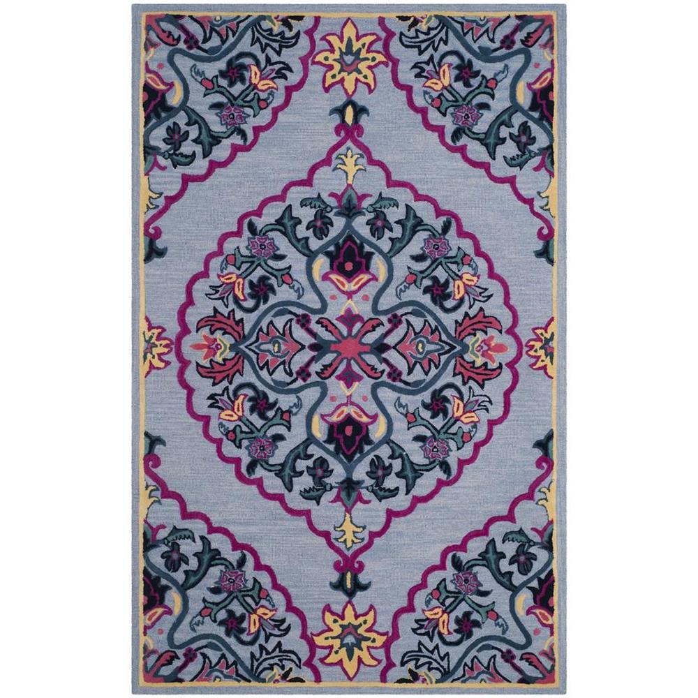 Bellagio, BLUE / MULTI, 6' X 9', Area Rug. Picture 1