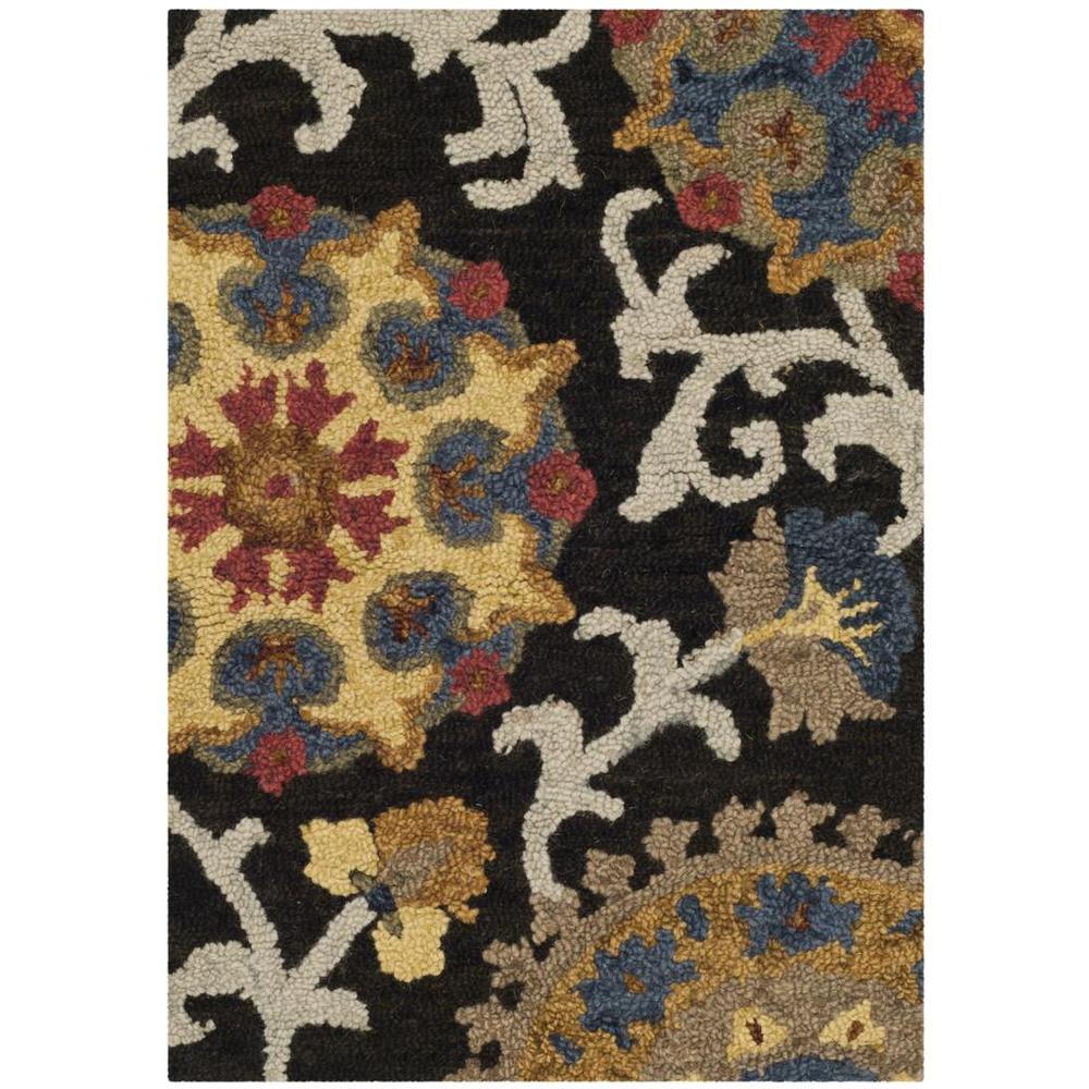 BLOSSOM, CHARCOAL / MULTI, 2'-3" X 4', Area Rug. Picture 1