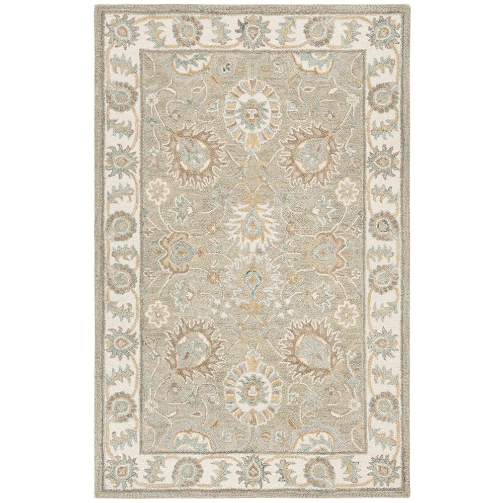 BLOSSOM, SAGE / IVORY, 5' X 8', Area Rug, BLM702W-5. Picture 1