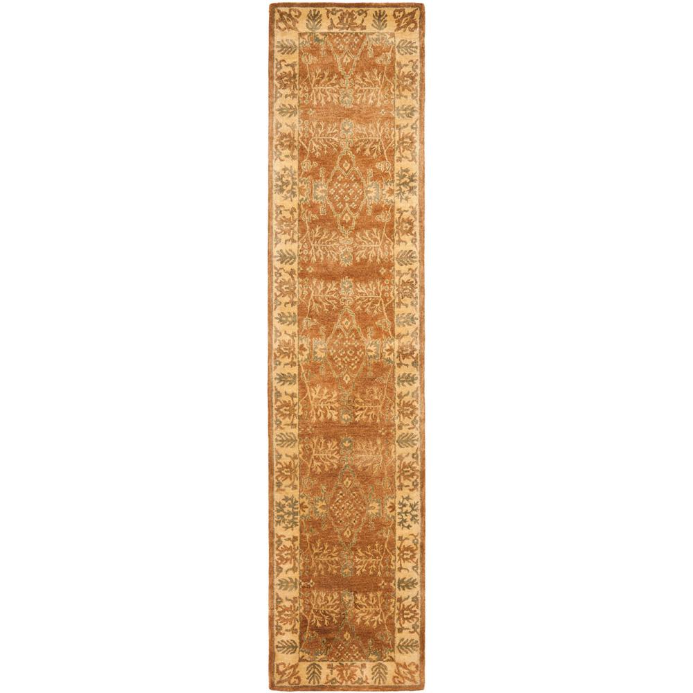 BERGAMA, LIGHT BROWN / BEIGE, 2'-3" X 12', Area Rug. Picture 1